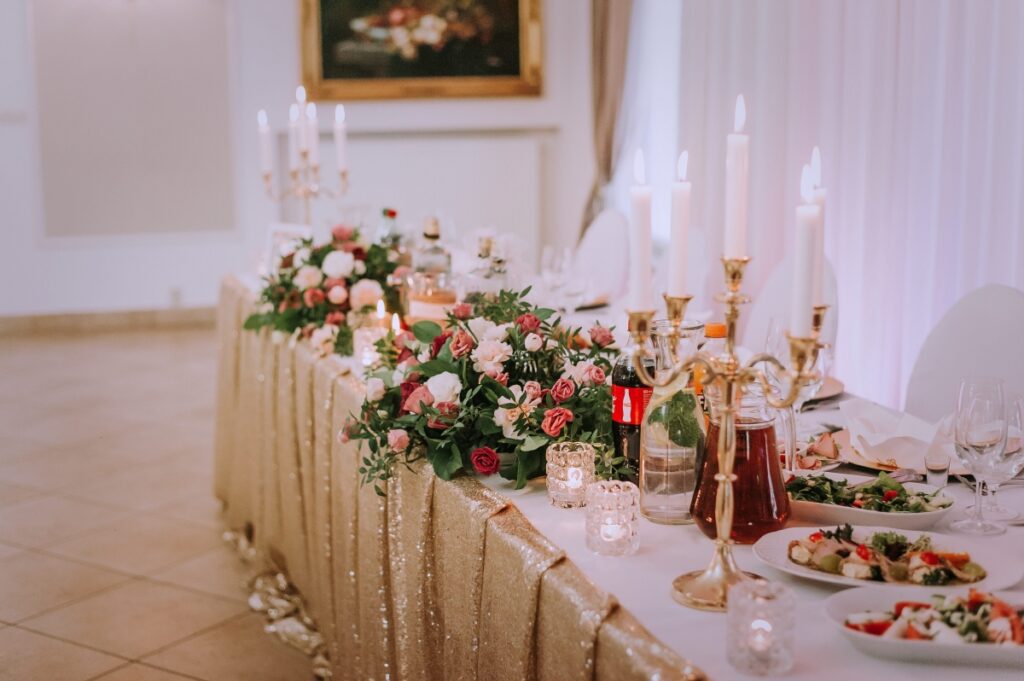 stół młodych, sala weselna gala, sobiekursk, otwock